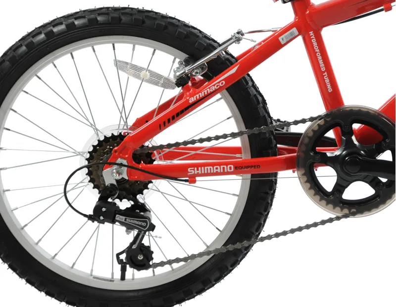 Ammaco Python 18 Inch Kids Mountain Bike Red-1